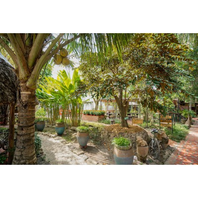 Resort Vĩnh Long có cafe sân vườn – Xu hướng nghỉ dưỡng mới