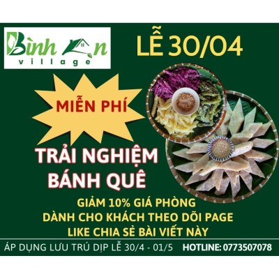 Chương trình khuyến mãi 30/4