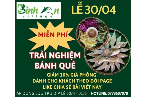 Chương trình khuyến mãi 30/4